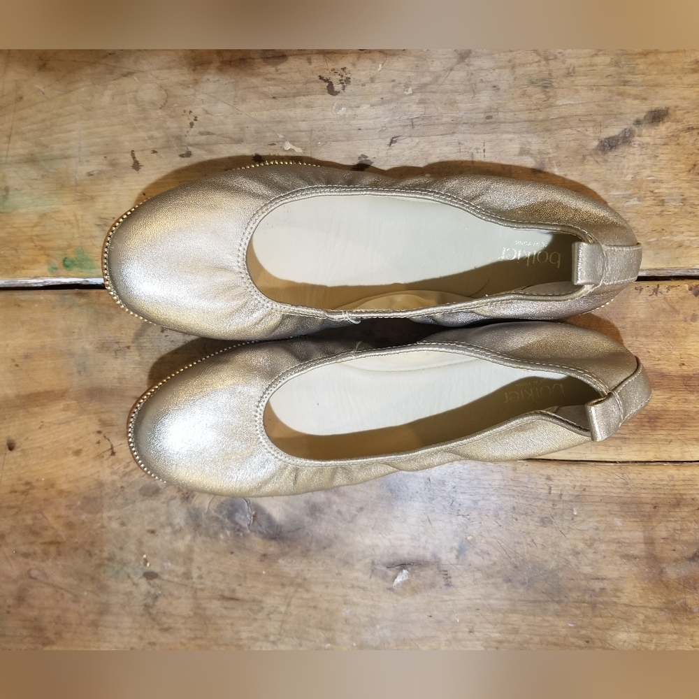 Botkier Gold Ballet Flats size 7.5